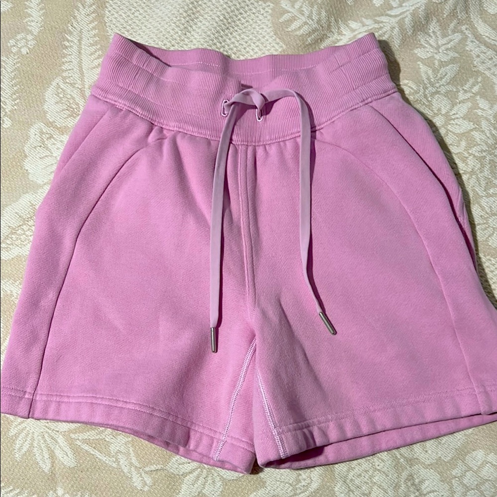 Lululemon Athletica Pink Athletic Shorts with Elastic Waistband